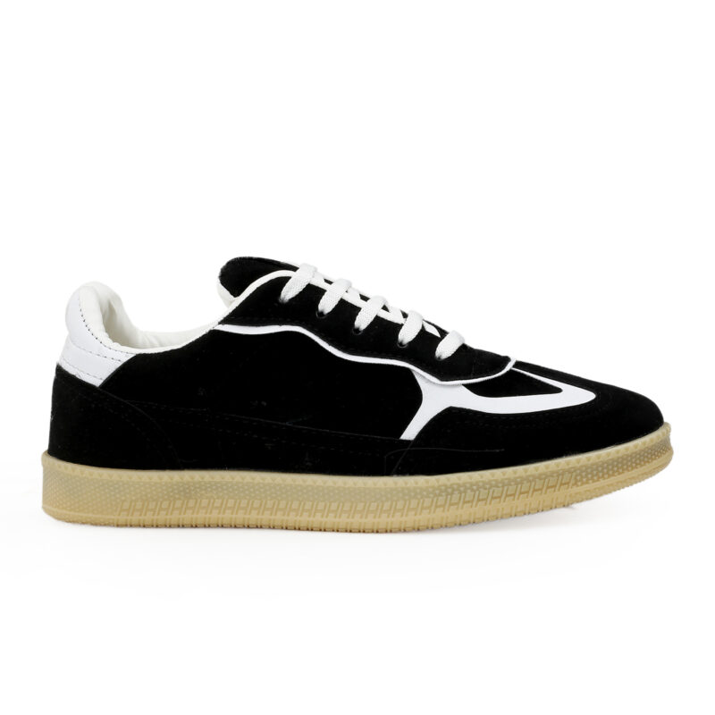 men’s classic street sneakers – black & white